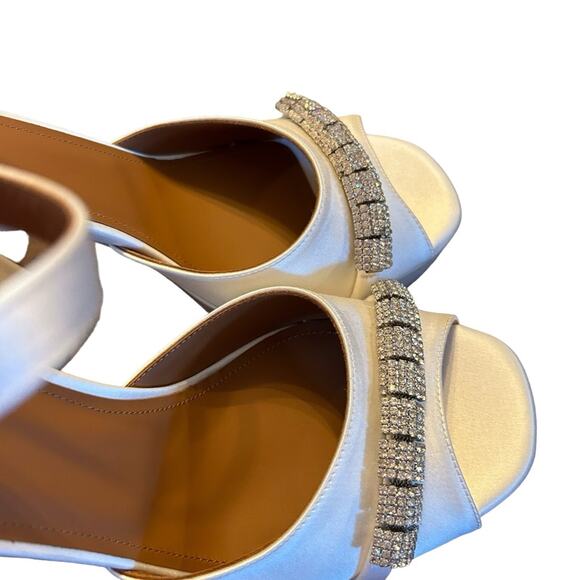 Malone Souliers Yurkia Crystal Platform Sandals Block Heel Open Toe NEW EU 40 - Picture 8 of 13